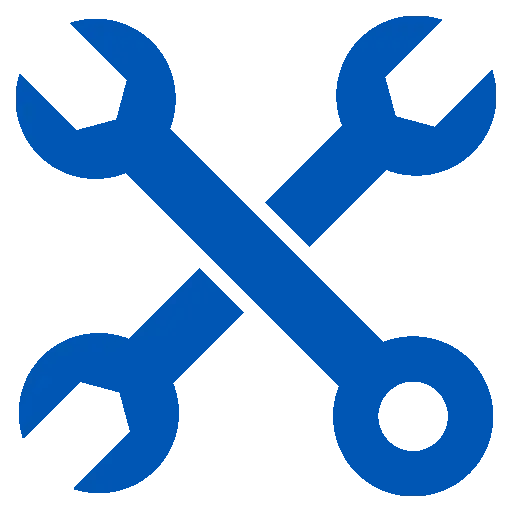 Icône d'outils croisés pour des techniciens chauffagistes agréés et expérimentés